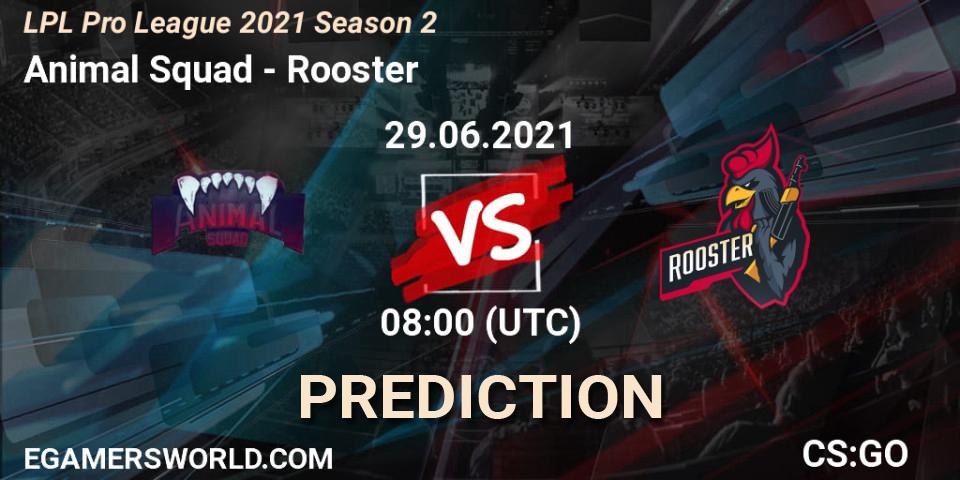 Prognoza Animal Squad - Rooster. 29.06.2021 at 08:00, Counter-Strike (CS2), LPL Pro League 2021 Season 2