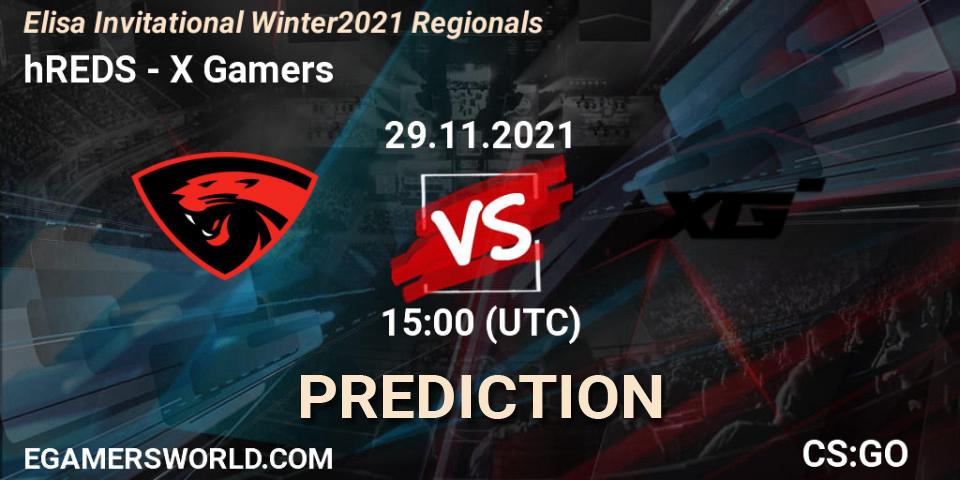 Prognoza hREDS - X Gamers. 29.11.21, CS2 (CS:GO), Elisa Invitational Winter 2021 Regionals