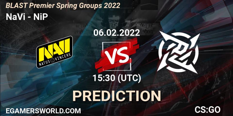 Prognoza NaVi - NiP. 06.02.2022 at 14:20, Counter-Strike (CS2), BLAST Premier Spring Groups 2022