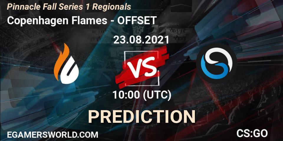 Prognoza Copenhagen Flames - OFFSET. 23.08.21, CS2 (CS:GO), Pinnacle Fall Series 1 Regionals