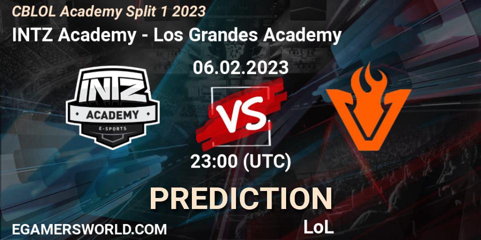 Prognoza INTZ Academy - Los Grandes Academy. 06.02.23, LoL, CBLOL Academy Split 1 2023