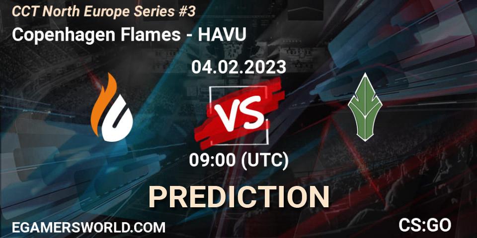 Prognoza Copenhagen Flames - HAVU. 04.02.23, CS2 (CS:GO), CCT North Europe Series #3