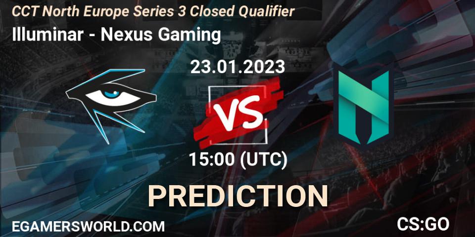 Prognoza Illuminar - Nexus Gaming. 23.01.2023 at 15:00, Counter-Strike (CS2), CCT North Europe Series 3 Closed Qualifier