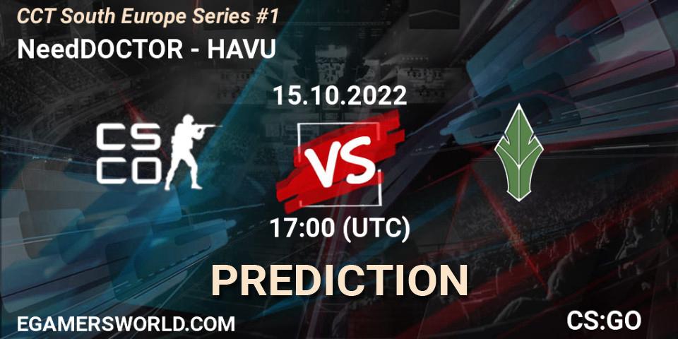 Prognoza NeedDOCTOR - HAVU. 15.10.2022 at 17:00, Counter-Strike (CS2), CCT South Europe Series #1
