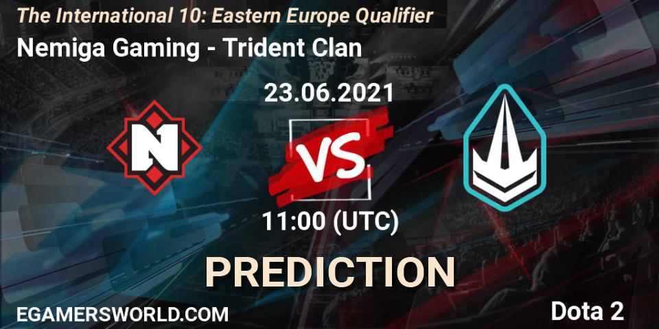 Prognoza Nemiga Gaming - Trident Clan. 23.06.2021 at 10:21, Dota 2, The International 10: Eastern Europe Qualifier