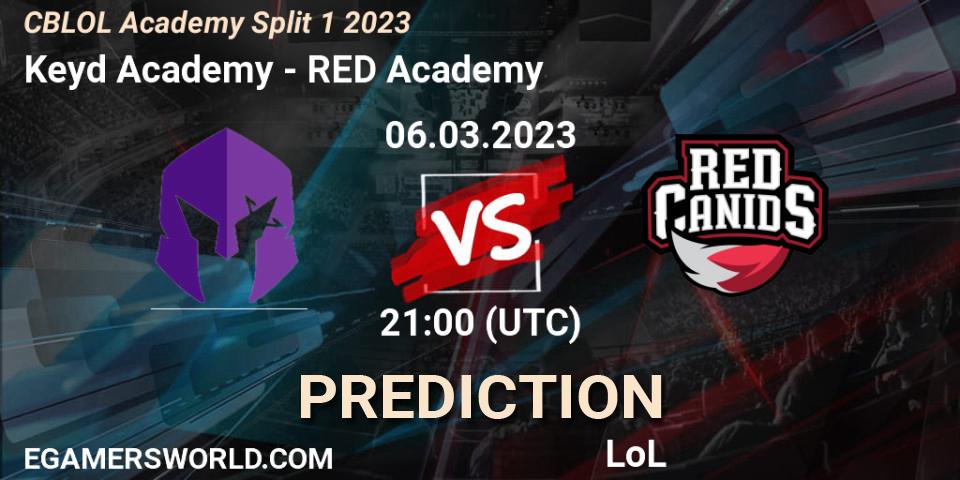 Prognoza Keyd Academy - RED Academy. 06.03.2023 at 21:00, LoL, CBLOL Academy Split 1 2023