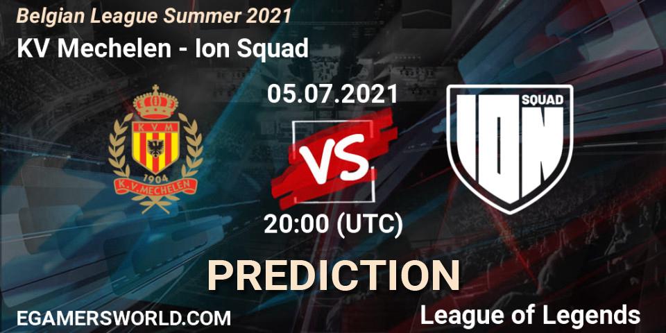 Prognoza KV Mechelen - Ion Squad. 07.06.2021 at 17:00, LoL, Belgian League Summer 2021