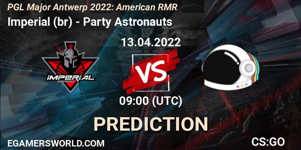 Prognoza Imperial (br) - Party Astronauts. 13.04.2022 at 09:05, Counter-Strike (CS2), PGL Major Antwerp 2022: American RMR