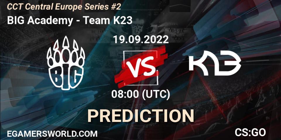 Prognoza BIG Academy - Team K23. 19.09.22, CS2 (CS:GO), CCT Central Europe Series #2
