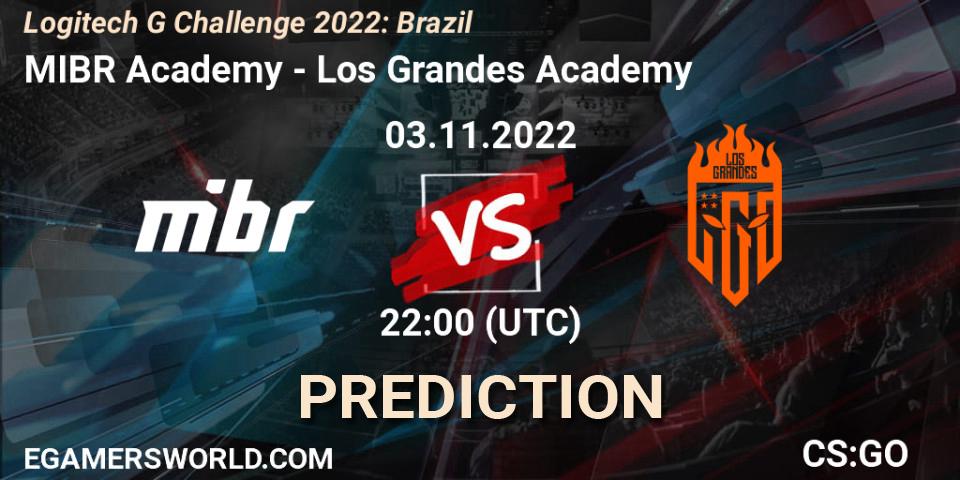 Prognoza MIBR Academy - Los Grandes Academy. 03.11.2022 at 22:00, Counter-Strike (CS2), Logitech G Challenge 2022: Brazil