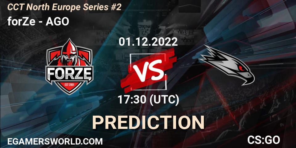 Prognoza forZe - AGO. 01.12.22, CS2 (CS:GO), CCT North Europe Series #2