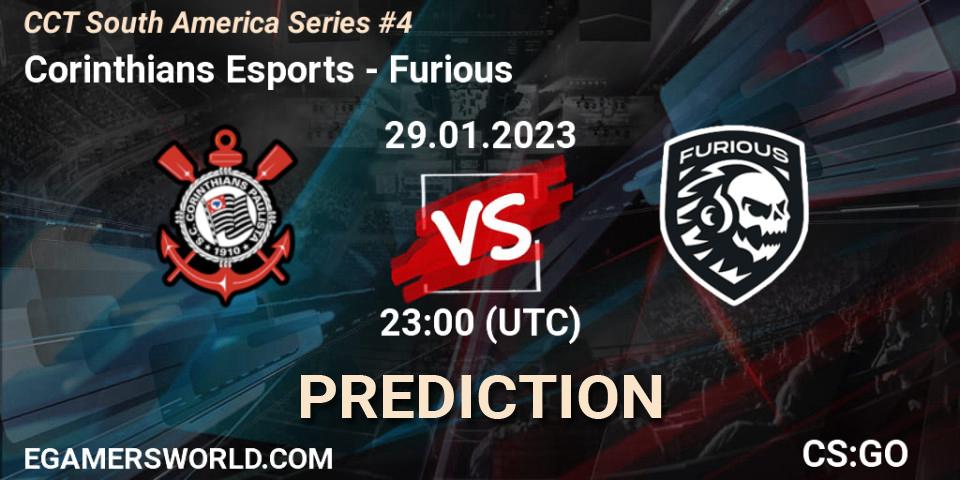 Prognoza Corinthians Esports - Furious. 29.01.23, CS2 (CS:GO), CCT South America Series #4