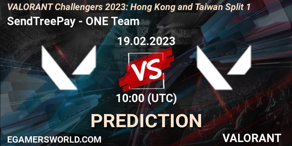 Prognoza SendTreePay - ONE Team. 19.02.23, VALORANT, VALORANT Challengers 2023: Hong Kong and Taiwan Split 1
