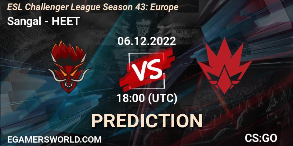 Prognoza Sangal - HEET. 06.12.22, CS2 (CS:GO), ESL Challenger League Season 43: Europe