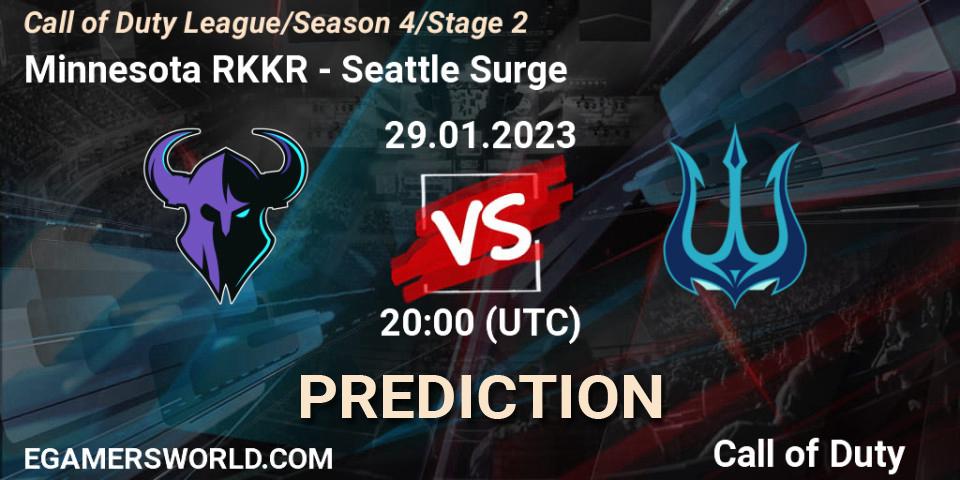 Prognoza Minnesota RØKKR - Seattle Surge. 29.01.2023 at 20:00, Call of Duty, Call of Duty League 2023: Stage 2 Major Qualifiers