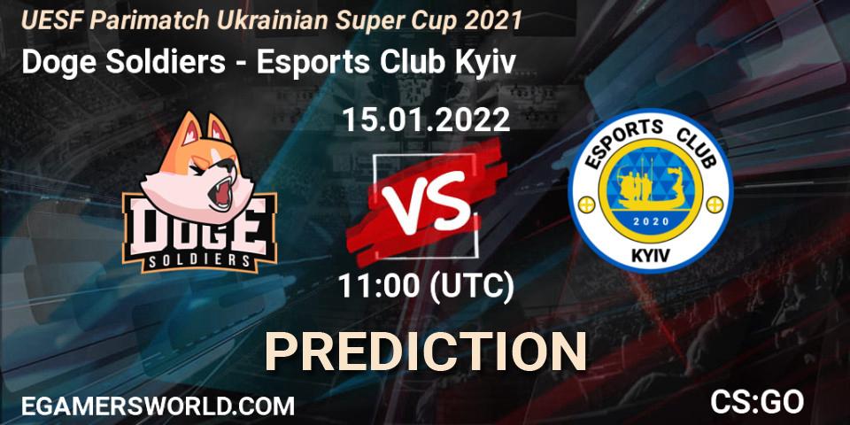 Prognoza Doge Soldiers - Esports Club Kyiv. 15.01.2022 at 11:10, Counter-Strike (CS2), UESF Ukrainian Super Cup 2021