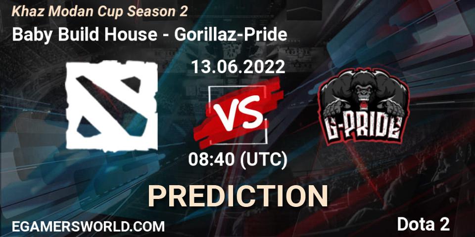 Prognoza Baby Build House - Gorillaz-Pride. 13.06.22, Dota 2, Khaz Modan Cup Season 2