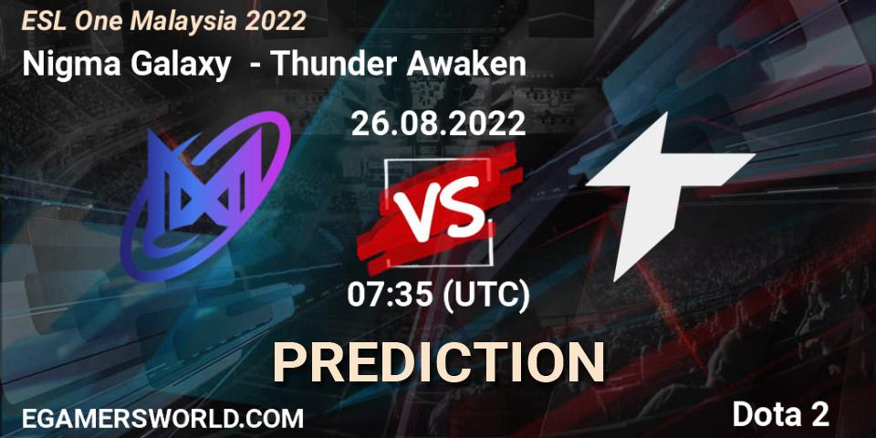 Prognoza Nigma Galaxy - Thunder Awaken. 26.08.2022 at 07:40, Dota 2, ESL One Malaysia 2022