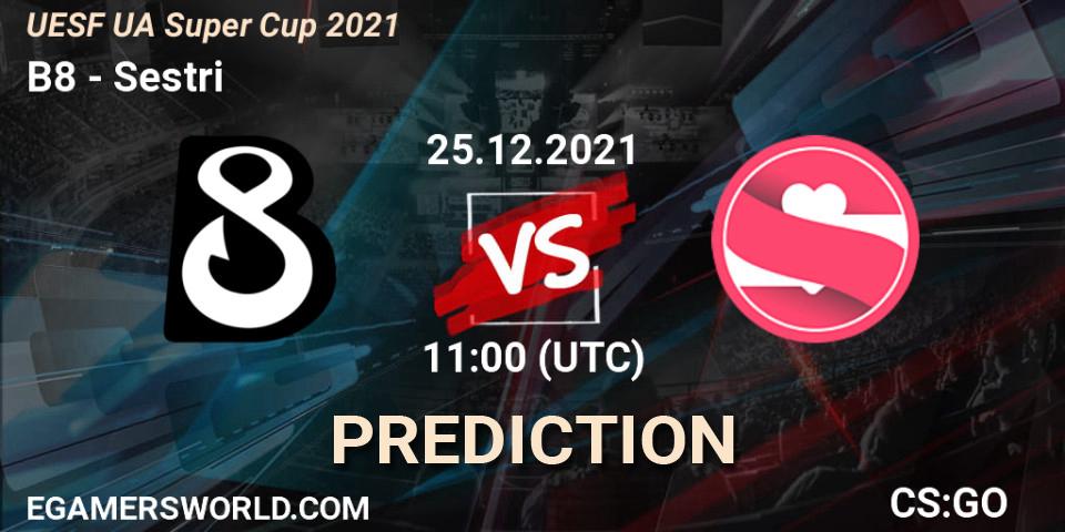 Prognoza B8 - Sestri. 25.12.2021 at 11:00, Counter-Strike (CS2), UESF Ukrainian Super Cup 2021