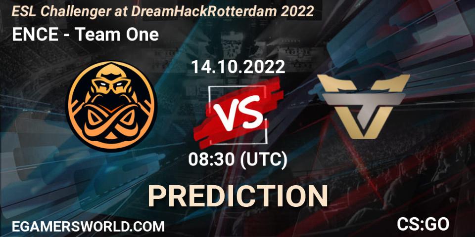 Prognoza ENCE - Team One. 14.10.2022 at 08:30, Counter-Strike (CS2), ESL Challenger at DreamHack Rotterdam 2022