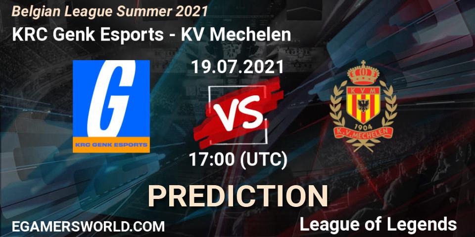 Prognoza KRC Genk Esports - KV Mechelen. 21.06.2021 at 19:00, LoL, Belgian League Summer 2021