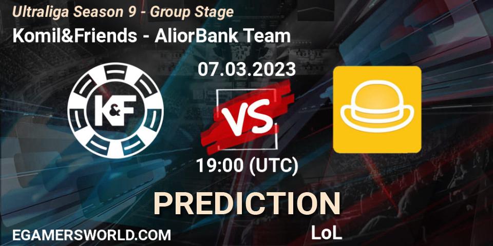 Prognoza Komil&Friends - AliorBank Team. 07.03.2023 at 19:00, LoL, Ultraliga Season 9 - Group Stage