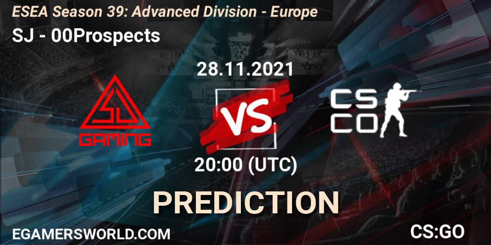 Prognoza SJ - 00Prospects. 28.11.21, CS2 (CS:GO), ESEA Season 39: Advanced Division - Europe