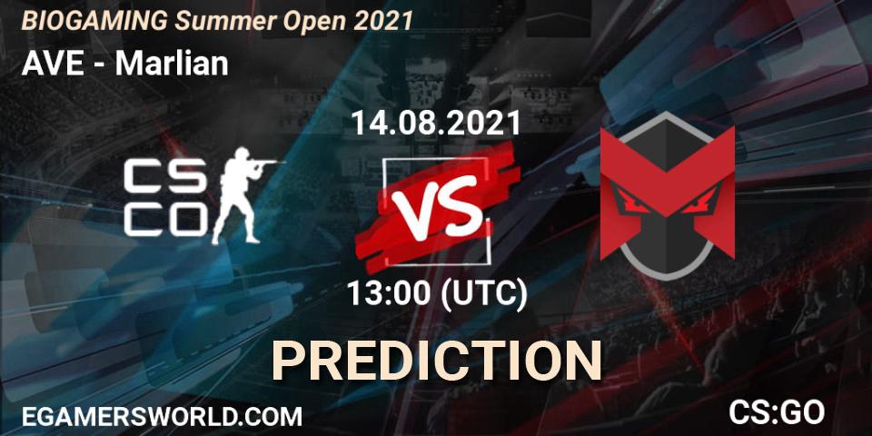 Prognoza AVE - Marlian. 14.08.2021 at 13:30, Counter-Strike (CS2), BIOGAMING Summer Open 2021