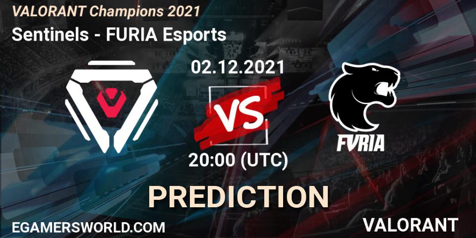 Prognoza Sentinels - FURIA Esports. 02.12.2021 at 18:00, VALORANT, VALORANT Champions 2021