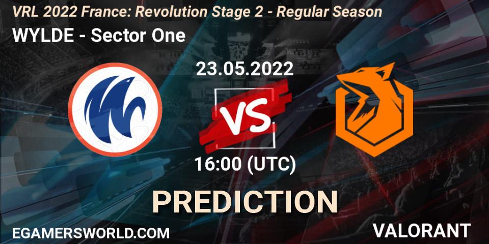 Prognoza WYLDE - Sector One. 23.05.2022 at 16:10, VALORANT, VRL 2022 France: Revolution Stage 2 - Regular Season