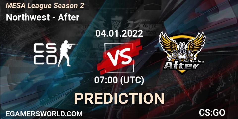 Prognoza Northwest - After. 25.01.2022 at 10:00, Counter-Strike (CS2), MESA League Season 2