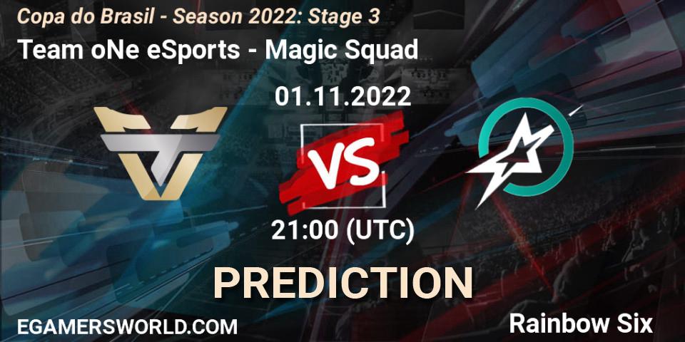 Prognoza Team oNe eSports - Magic Squad. 01.11.22, Rainbow Six, Copa do Brasil - Season 2022: Stage 3