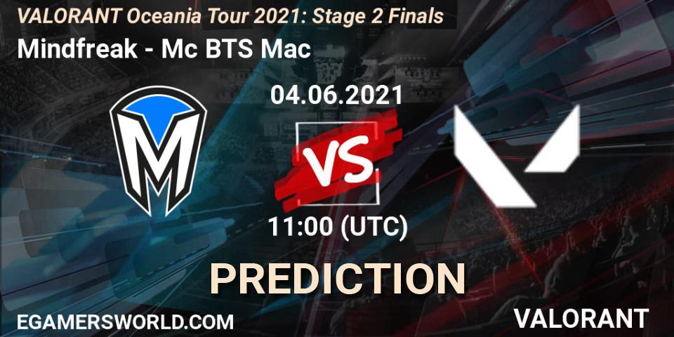 Prognoza Mindfreak - Mc BTS Mac. 04.06.2021 at 11:00, VALORANT, VALORANT Oceania Tour 2021: Stage 2 Finals