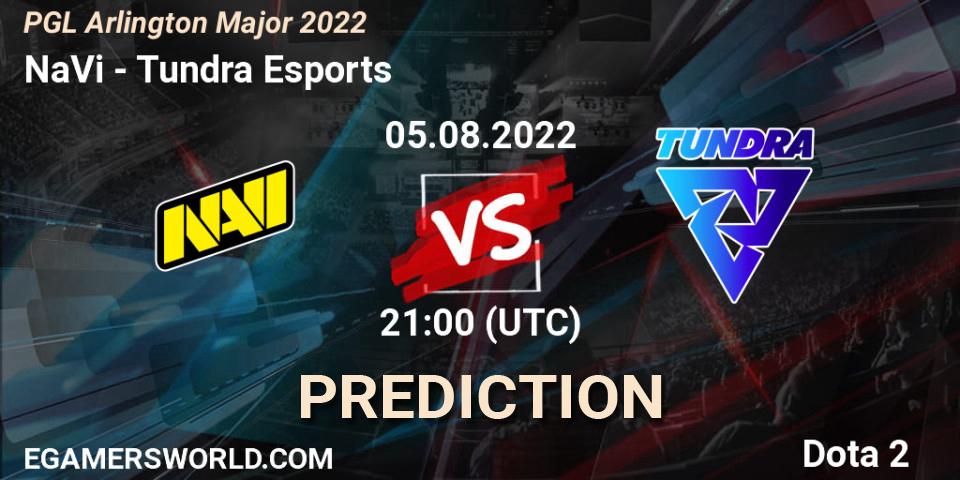 Prognoza NaVi - Tundra Esports. 05.08.2022 at 22:48, Dota 2, PGL Arlington Major 2022 - Group Stage