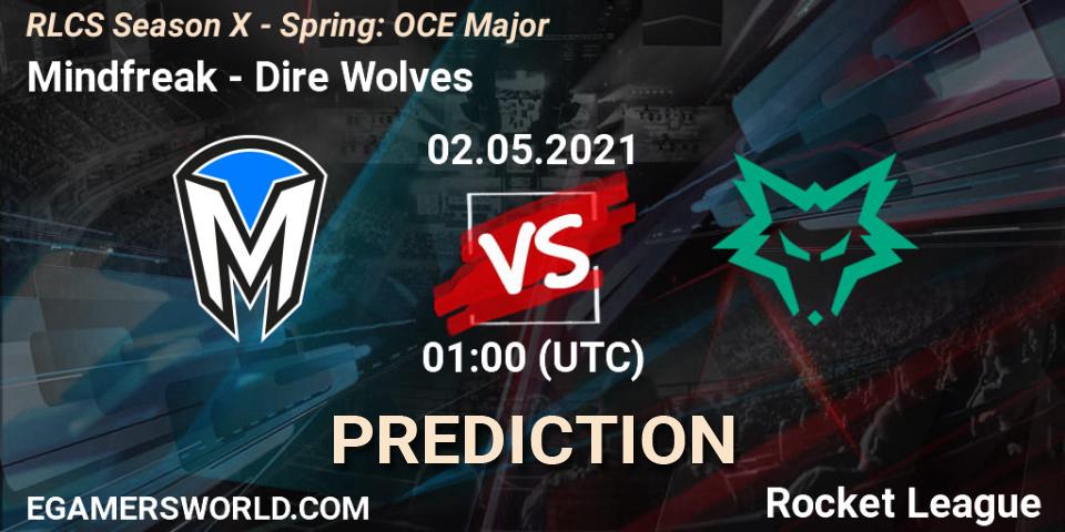 Prognoza Mindfreak - Dire Wolves. 02.05.2021 at 00:45, Rocket League, RLCS Season X - Spring: OCE Major