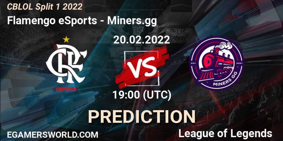 Prognoza Flamengo eSports - Miners.gg. 20.02.2022 at 19:00, LoL, CBLOL Split 1 2022