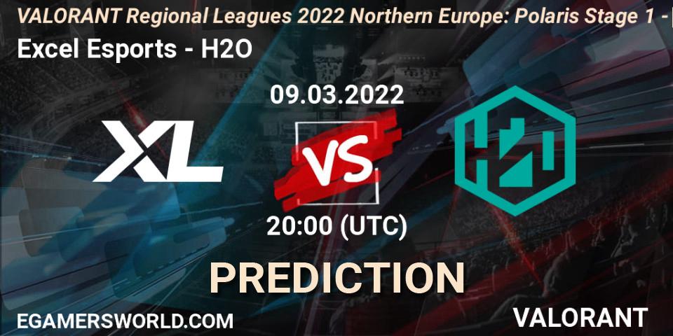 Prognoza Excel Esports - H2O. 09.03.2022 at 20:00, VALORANT, VALORANT Regional Leagues 2022 Northern Europe: Polaris Stage 1 - Regular Season