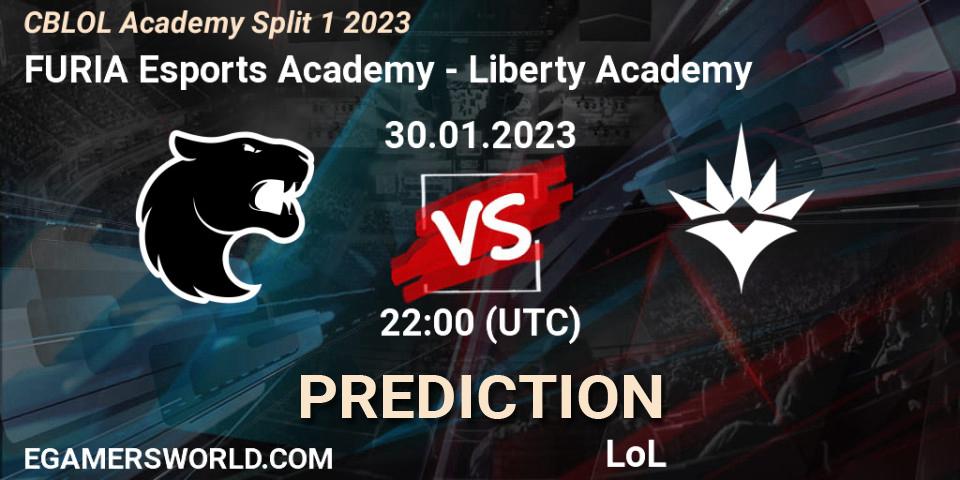 Prognoza FURIA Esports Academy - Liberty Academy. 30.01.23, LoL, CBLOL Academy Split 1 2023