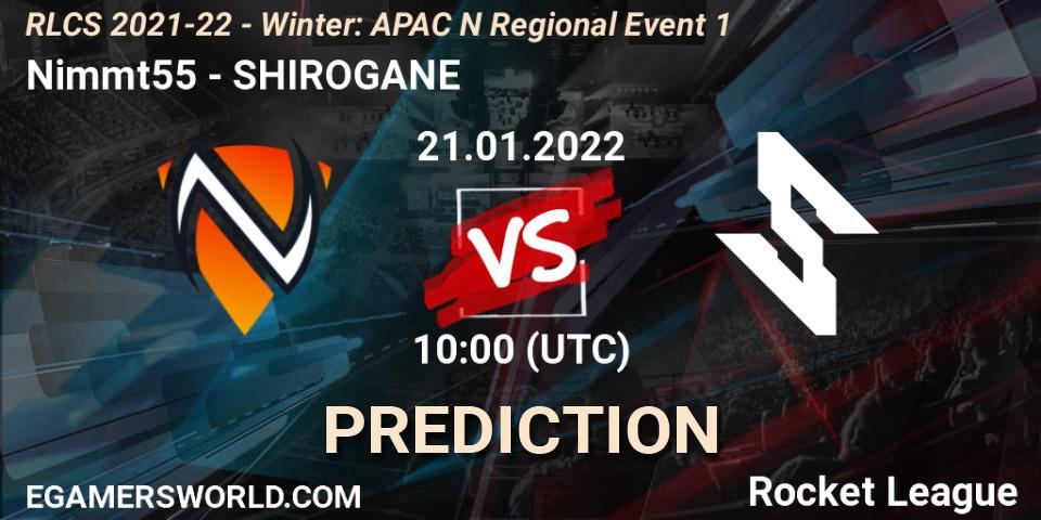 Prognoza Nimmt55 - SHIROGANE. 21.01.2022 at 10:00, Rocket League, RLCS 2021-22 - Winter: APAC N Regional Event 1