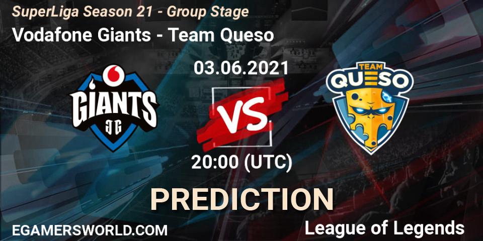 Prognoza Vodafone Giants - Team Queso. 03.06.2021 at 20:15, LoL, SuperLiga Season 21 - Group Stage 