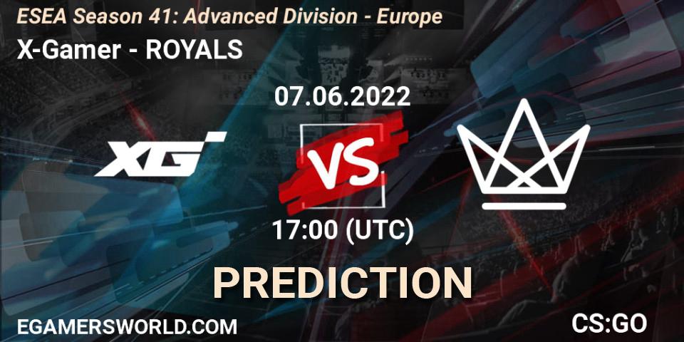Prognoza X-Gamer - ROYALS. 07.06.2022 at 17:00, Counter-Strike (CS2), ESEA Season 41: Advanced Division - Europe