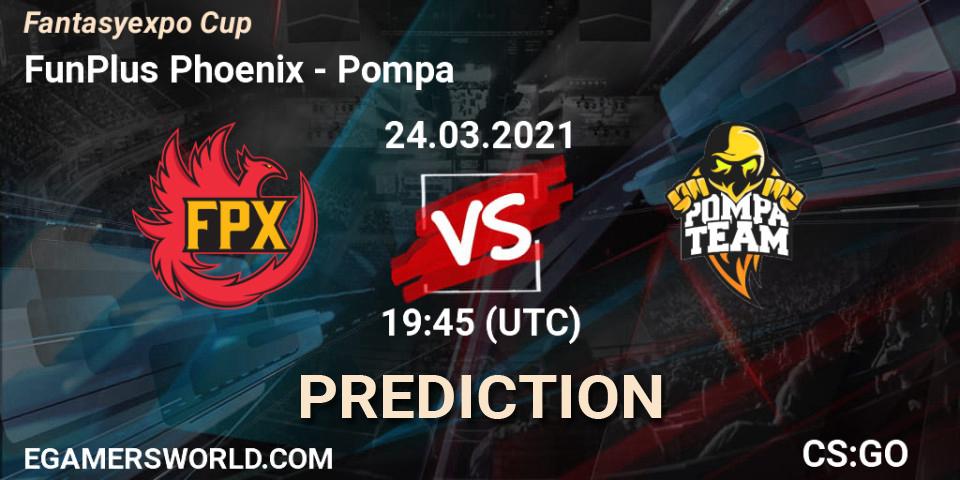 Prognoza FunPlus Phoenix - Pompa. 24.03.2021 at 19:45, Counter-Strike (CS2), Fantasyexpo Cup Spring 2021