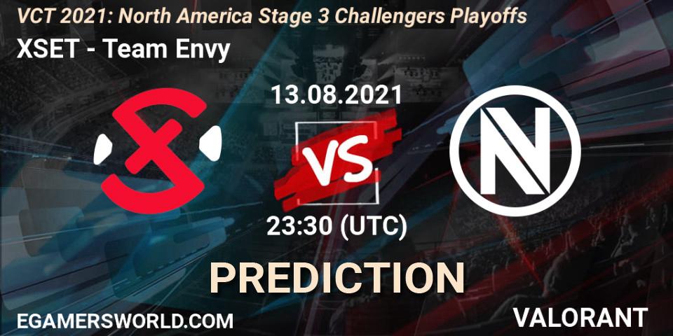 Prognoza XSET - Team Envy. 13.08.2021 at 23:30, VALORANT, VCT 2021: North America Stage 3 Challengers Playoffs