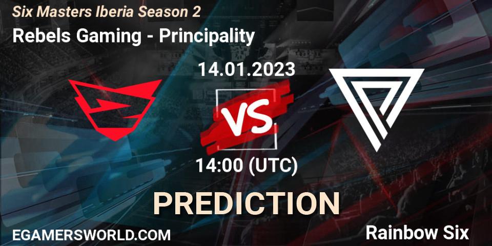 Prognoza Rebels Gaming - Principality. 14.01.2023 at 14:00, Rainbow Six, Six Masters Iberia Season 2