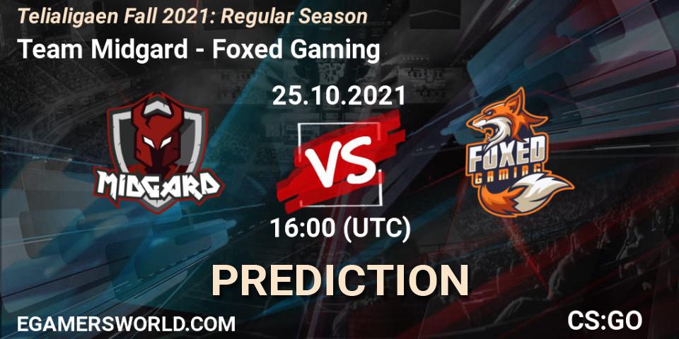 Prognoza Team Midgard - Foxed Gaming. 25.10.2021 at 16:00, Counter-Strike (CS2), Telialigaen Fall 2021: Regular Season