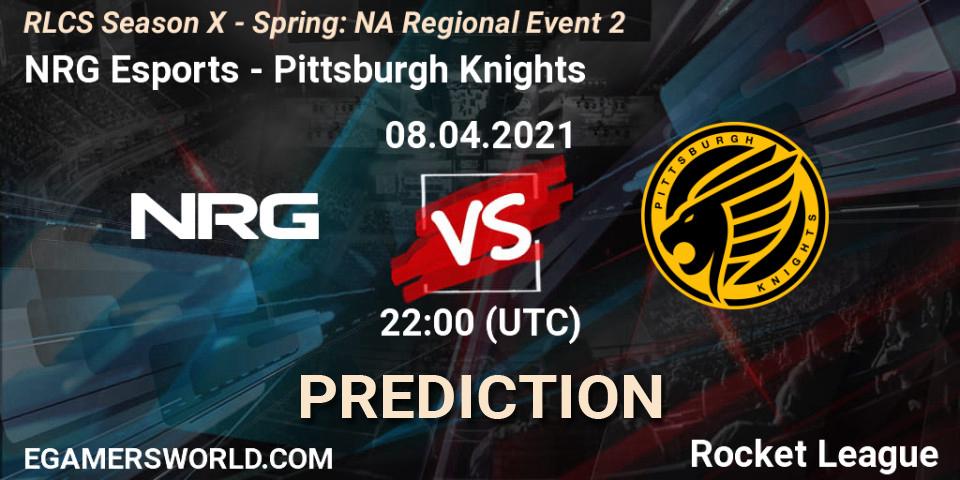 Prognoza NRG Esports - Pittsburgh Knights. 08.04.2021 at 22:00, Rocket League, RLCS Season X - Spring: NA Regional Event 2