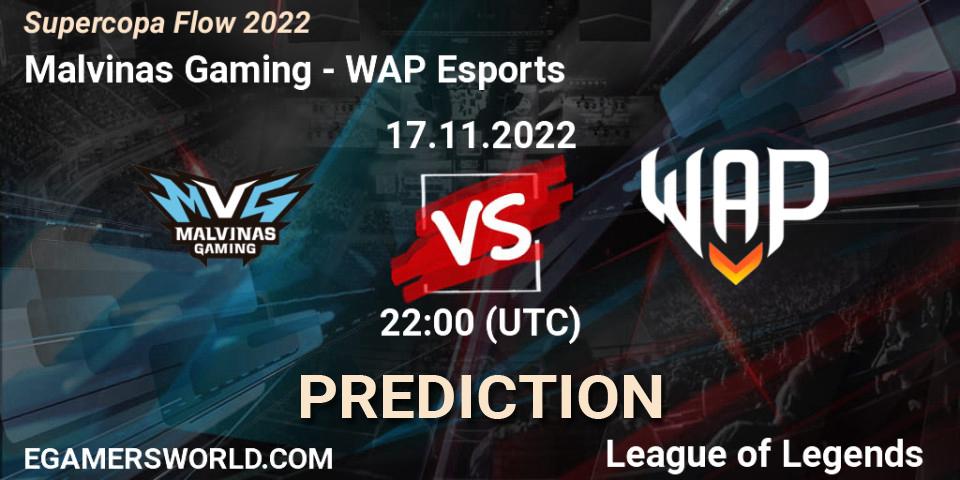 Prognoza Malvinas Gaming - WAP Esports. 17.11.22, LoL, Supercopa Flow 2022
