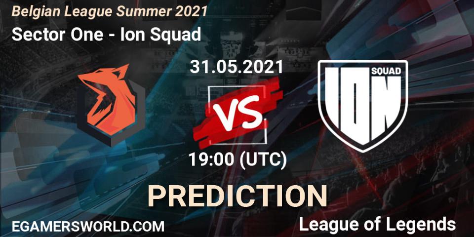 Prognoza Sector One - Ion Squad. 31.05.2021 at 19:00, LoL, Belgian League Summer 2021