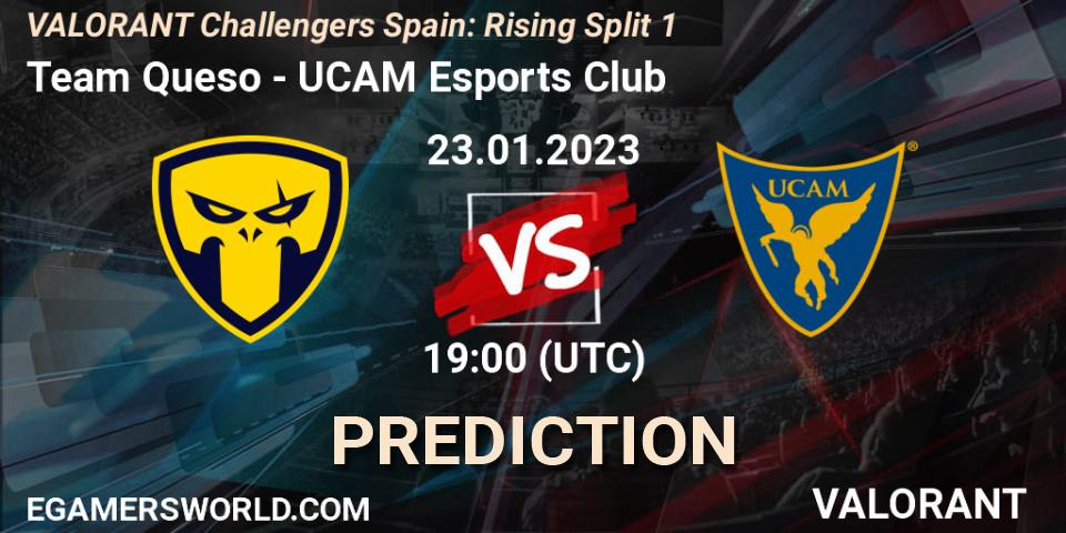 Prognoza Team Queso - UCAM Esports Club. 23.01.2023 at 19:15, VALORANT, VALORANT Challengers 2023 Spain: Rising Split 1