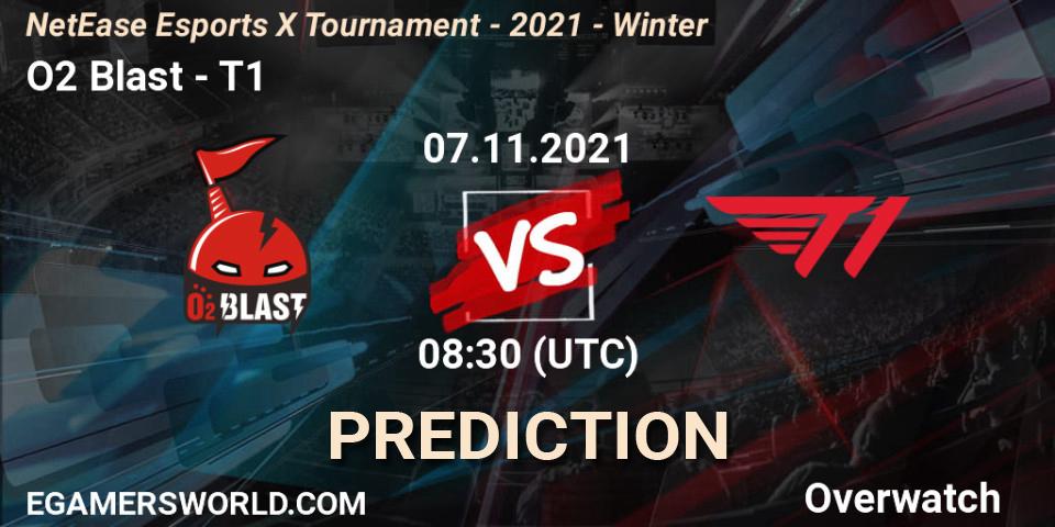 Prognoza O2 Blast - T1. 07.11.2021 at 07:00, Overwatch, NetEase Esports X Tournament - 2021 - Winter